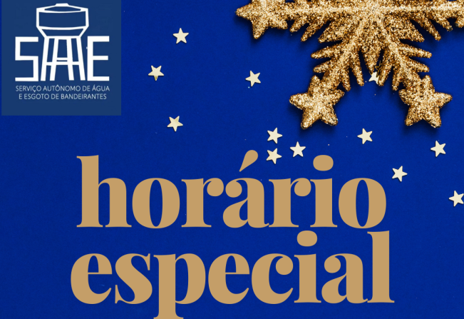 Horário Especial Fim de Ano!!