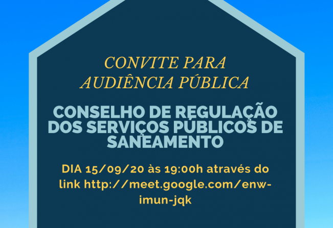  CONVITE PARA AUDIÊNCIA PÚBLICA SAAE BANDEIRANTES!!!!