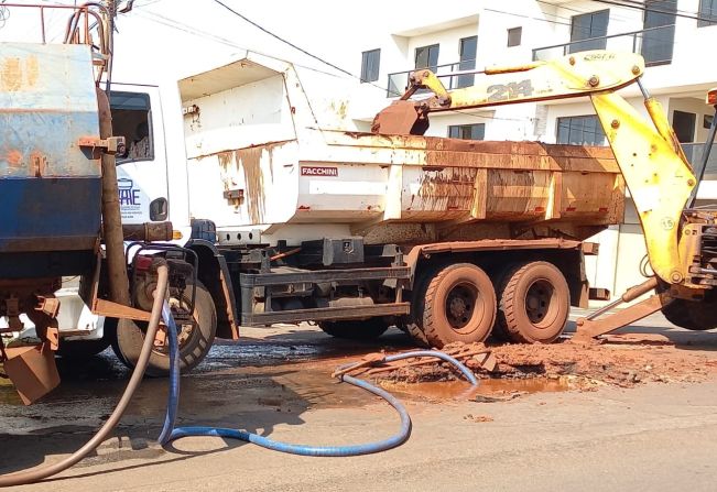 Interrupção temporária no fornecimento de água na região central da cidade.