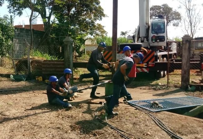 Substituição de bomba concluída